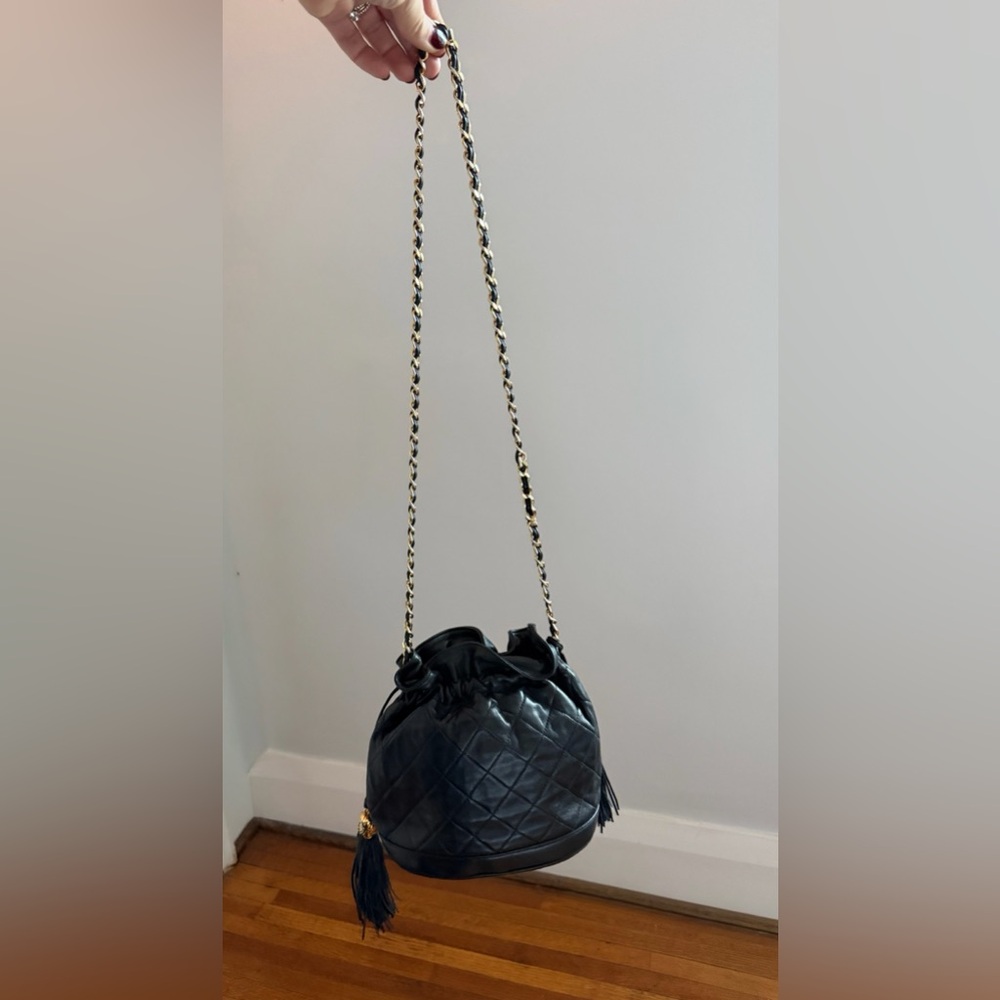 CHANEL Black Quilted Crossbody Bag